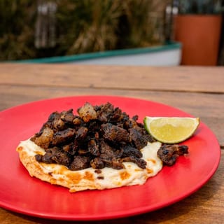 Shaved Beef Rib Toastada