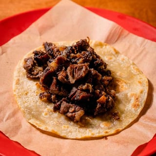 Shaved Beef Rib Rib Taco